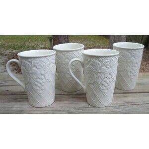 Mikasa English Countryside Set of 4 Cappuccino Mugs